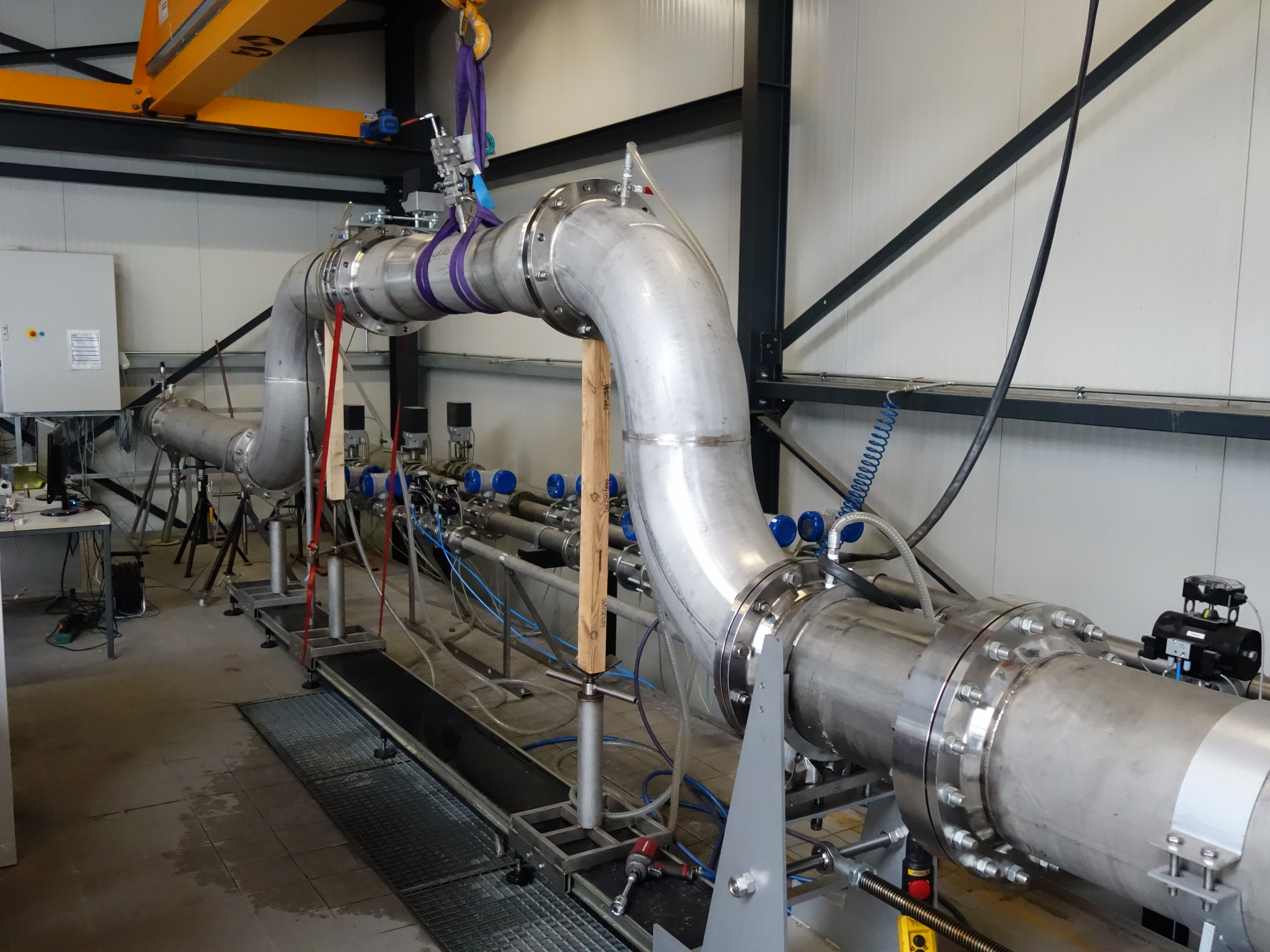 Messstrecke DN250  mit Wirkdruckgeber inkl. Ein- und Auslaufstörungen